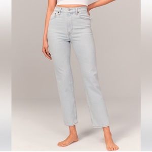 Ankle straight ultra high rise